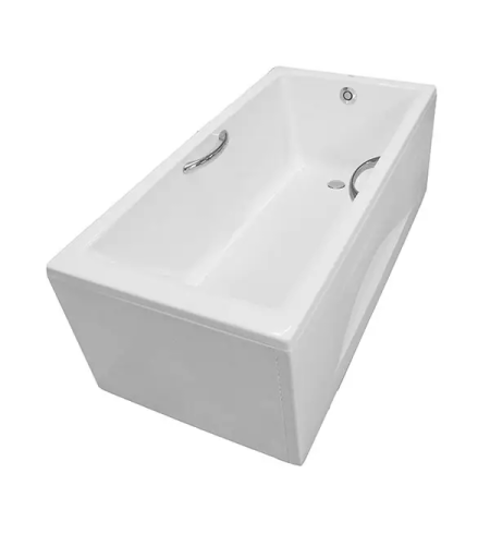 Bồn tắm nhựa có tay vịn có yếm PAY1525HVC#W/TVBF411