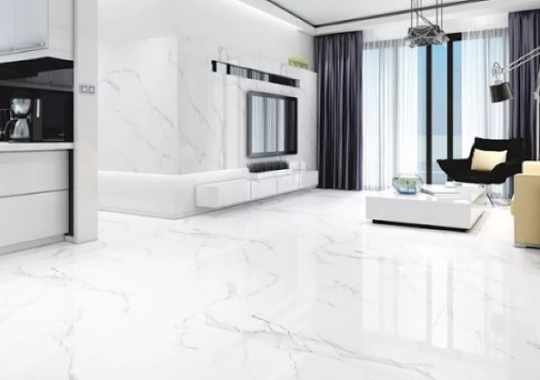 Gạch lát nền Viglacera trắng vân mây sang trọng