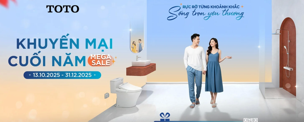 TOTO khuyến mãi thiết bị vệ sinh mùa hè 2025
