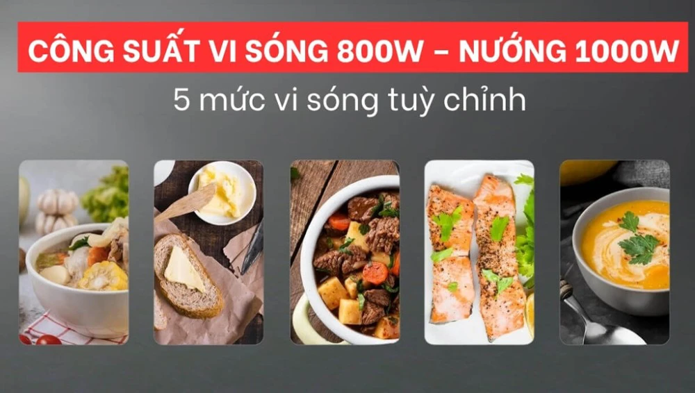 Tính năng nổi bật của Lò vi sóng có nướng Malloca MW-820 ECO