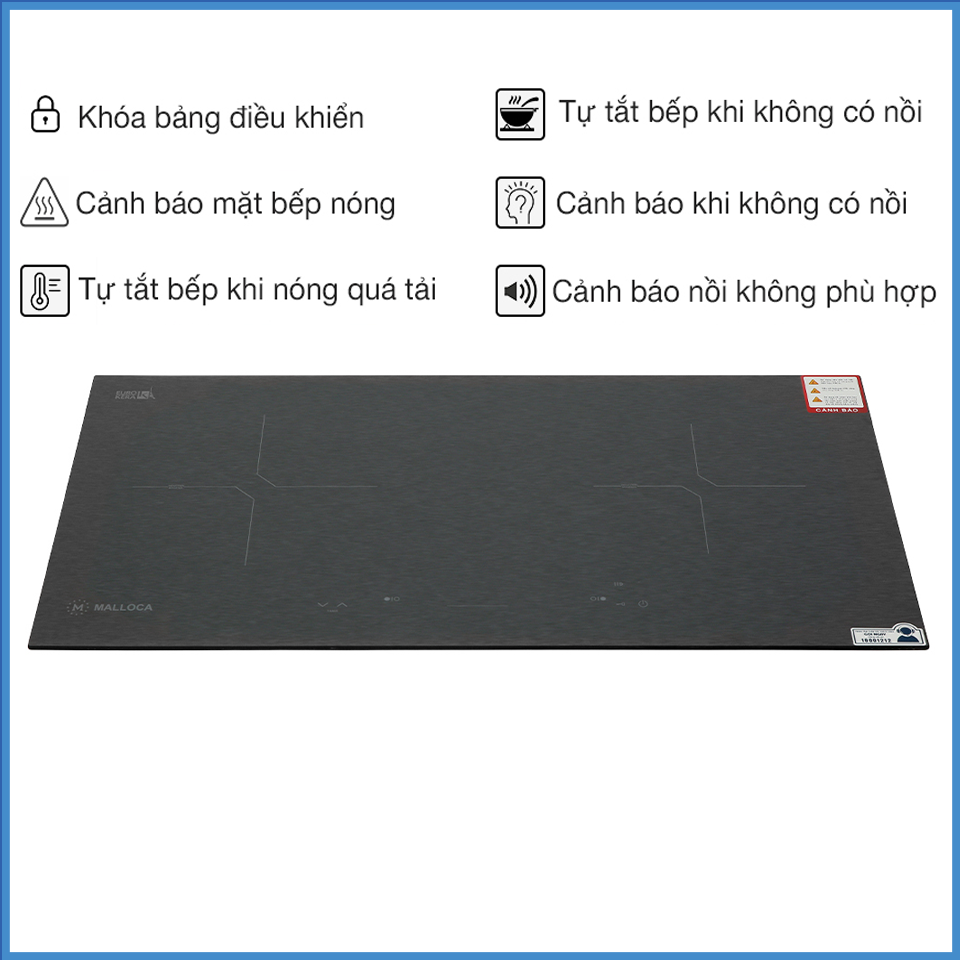 Tính năng an toàn Bếp từ Malloca MH-02IS