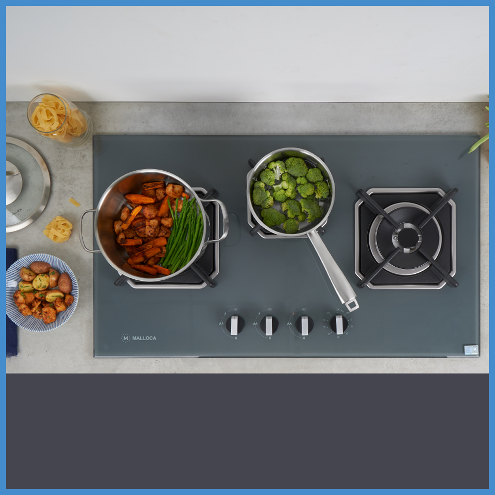 Hình ảnh bếp gas âm Malloca 3 vùng nấu 