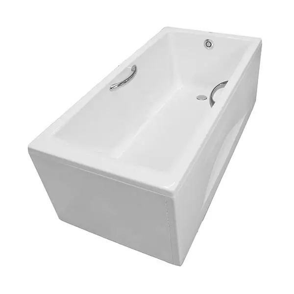 Bồn tắm nhựa có tay vịn có yếm PAY1525HVC#W/TVBF411