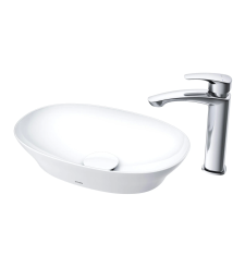 Chậu đặt bàn vành mỏng Linear Ceram LT4724MT