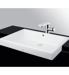 Chậu rửa mặt cao cấp lavabo bán âm bàn LW646JWFW