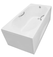 Bồn tắm nhựa có tay vịn và yếm PAY1515HVC#W/TVBF411